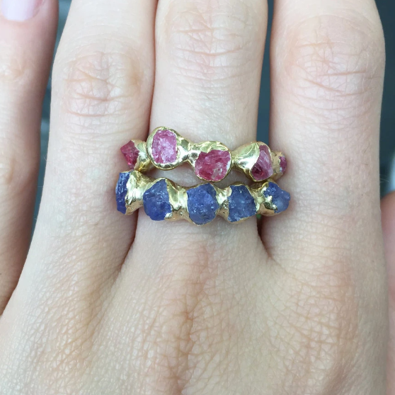18KW Purple Pink Spinel and Diamond Ring – Barry Peterson Jewelers